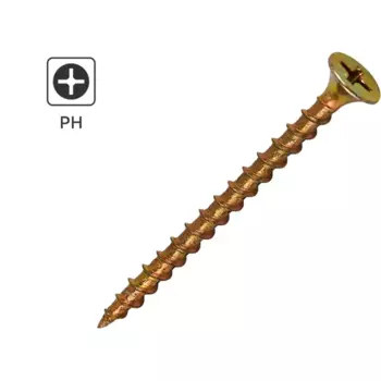 Саморезы по дереву и гипсокартону Standers острые оцинкованные 3.5x51 3 кг