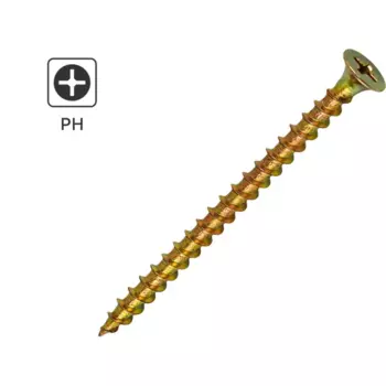 Саморезы по дереву и гипсокартону Standers острые оцинкованные 4.2x65 3 кг