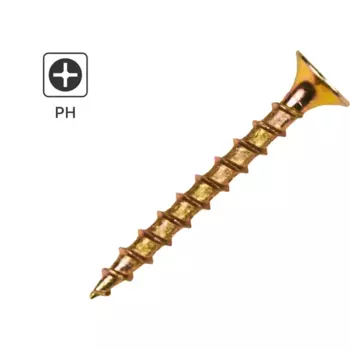 Саморезы по дереву и гипсокартону Standers потайные острые оцинкованные 3.5x35 3 кг