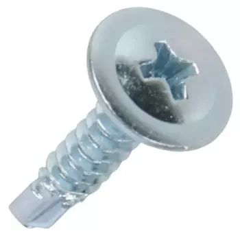 Саморезы по металлу Dilwis с пресс-шайбой со сверлом оцинкованные 4.2x19 мм 50 шт.