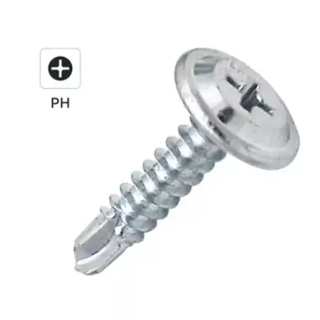 Саморезы по металлу Dilwis с пресс-шайбой со сверлом оцинкованные 4.2x19 мм 1 кг