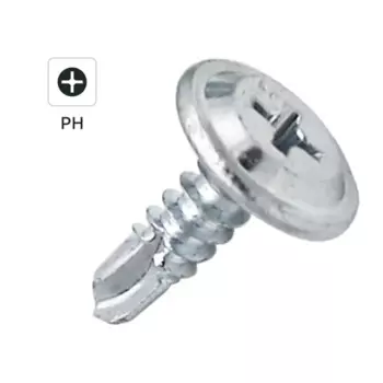 Саморезы по металлу Dilwis с пресс-шайбой со сверлом оцинкованные 4.2x16 мм 1 кг