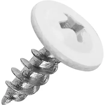 Саморезы по металлу с пресс-шайбой острые оцинкованные RAL 9003 4.2x13 320 шт.