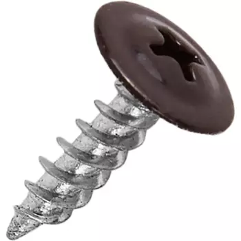 Саморезы по металлу с пресс-шайбой острые оцинкованные RAL 8017 4.2x16 28 шт.