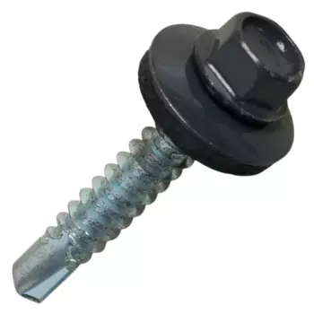 Саморезы кровельные по металлу Dilwis с буром RAL 7024 5.5x32 мм 80 шт.