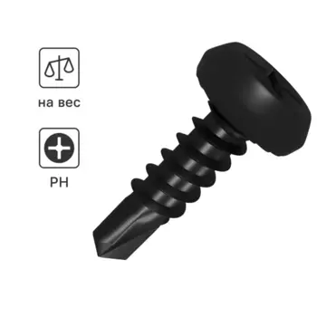 Саморезы по металлу Standers со сверлом фосфатированные 3.5x11 на вес