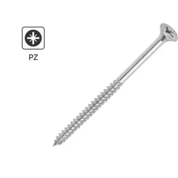 Саморезы универсальные Dilwis потайные острые оцинкованные 6x100 мм 1 кг