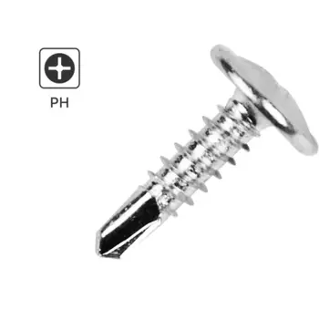 Саморезы по металлу Standers с пресс-шайбой со сверлом оцинкованные 4.2x16 1 кг