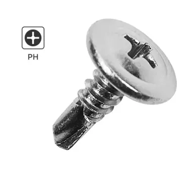 Саморезы по металлу Standers с пресс-шайбой со сверлом оцинкованные 4.2x13 1 кг