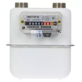 Счётчик для газа Вектор 4 диафрагменный левый