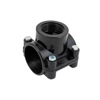 Седелка ПНД Политэк 1"х63 мм внутренняя резьба