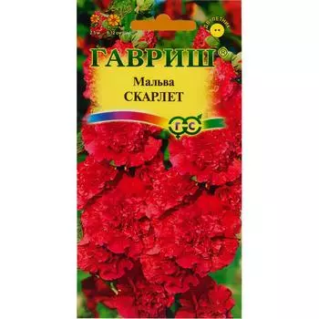 Семена цветов Гавриш мальва Скарлет темно-красный