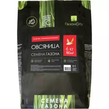 Семена газонной травы Овсяница 100% 6 кг