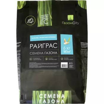 Семена газонной травы Райграс 100% 6 кг