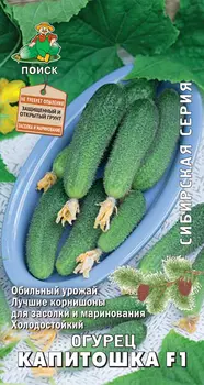 Семена Огурец Сибирская серия «Капитошка» F1, 1 г