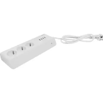 Сетевой фильтр Sibling Powerswitch-PS3U 3 розетки с заземлением 2x0.75 мм 4 USB 1.2 м 2200 Вт цвет белый