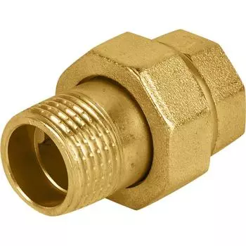 Сгон прямой американка Aquabeam 1/2"x1/2" ВР-НР латунь ABR.341.Y.0004