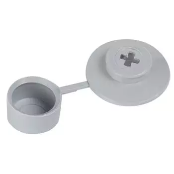 Шайба кровельная с колпачком серая, 100 шт.