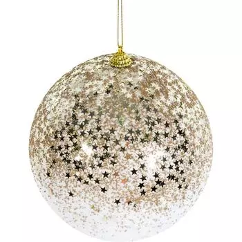 Шар ёлочный, 15 см, пластик