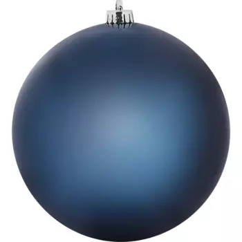 Шар ёлочный 20 см пластик синий