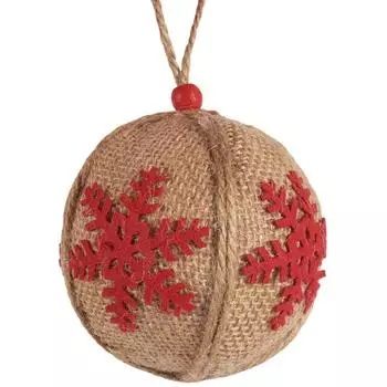 Шар ёлочный, 8 см, цвет натуральный