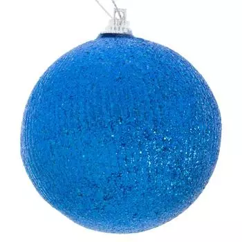 Шар ёлочный, 8 см, цвет синий