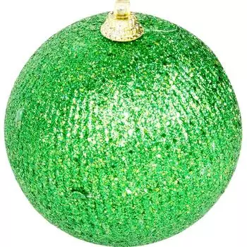 Шар ёлочный, 8 см, цвет зелёный