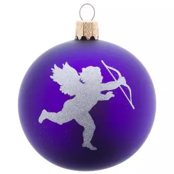 Шар ёлочный «Амур фиолетовый» 6.5 см