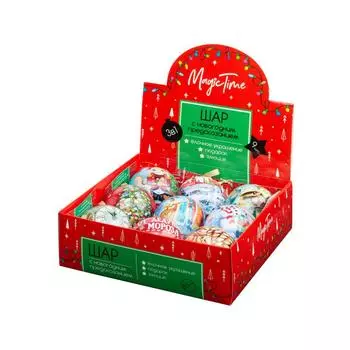 Шар ёлочный «Шар с новогодним пожеланием внутри» 6.5 см