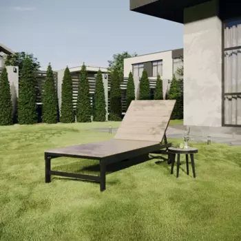 Шезлонг Beginia Beshtau Dark алюминий/ДПК