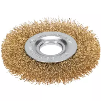 Щетка дисковая для дрели Kranz латунированная 100 мм