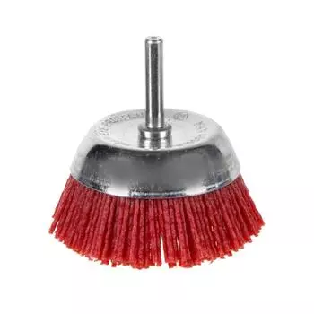 Щетка для дрели чашечная Dexter 75 мягкая нейлоновая
