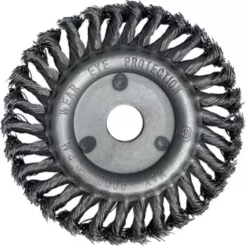 Щетка плоская крученая для УШМ Vertextools 100 мм