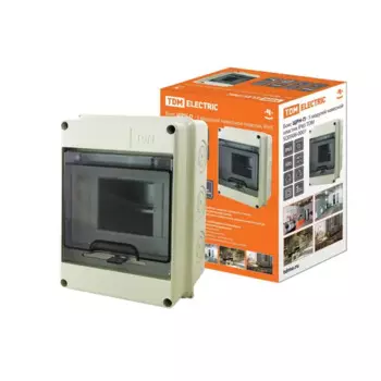 Щит распределительный навесной TDM Electric ЩРН-П-5 5 модулей IP65 пластик