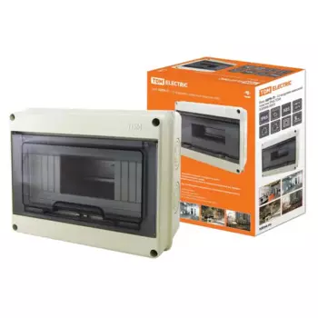 Щит распределительный навесной TDM Electric ЩРН-П-12 12 модулей IP65 пластик