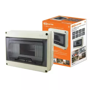 Щит распределительный навесной TDM Electric ЩРН-П-8 8 модулей IP65 пластик