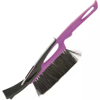 Щётка-сметка для снега со скребком Sparta 400 мм цвет фиолетовый