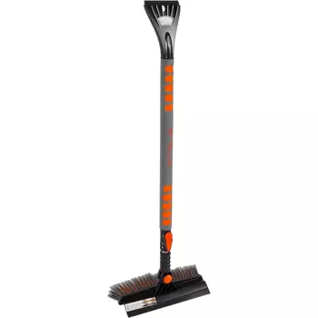 Щётка сметка для снега со скребком телескопическая 900 мм