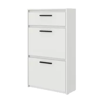 Шкаф для обуви Лион 60х103.9х24 см 2 ящика ЛДСП цвет белый