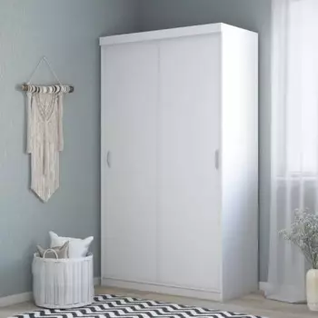 Шкаф-купе Турин с 2 дверями 120x212.3x60 см ЛДСП цвет белый