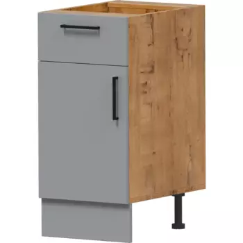 Шкаф напольный Лайм 40x86x56 см ЛДСП цвет серый