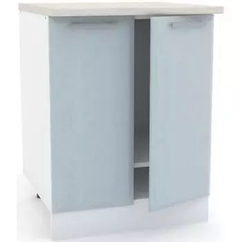 Шкаф напольный «Палома-2» 60x84х60 см МДФ цвет серо-зелёный