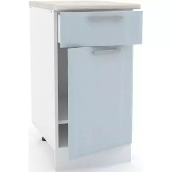 Шкаф напольный «Палома» 60x85х60 см, ЛДСП, цвет серо-зелёный