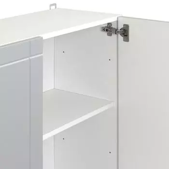 Шкаф навесной "Тортора-3" 80х67.6х29 см МДФ цвет серый