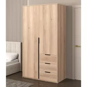 Шкаф распашной Бергамо с 2 дверями 120x220x60 см ЛДСП цвет дуб комано