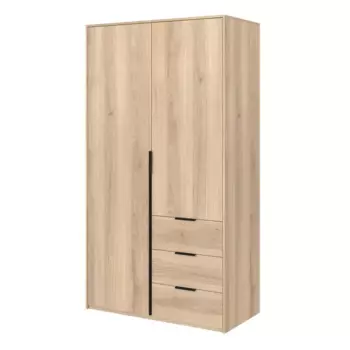 Шкаф распашной Бергамо с 2 дверями 120x220x60 см ЛДСП цвет дуб комано