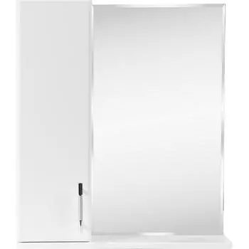 Шкаф зеркальный «Eggo» 60 см цвет белый