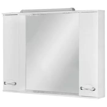 Шкаф зеркальный «Палермо» 105 см цвет белый