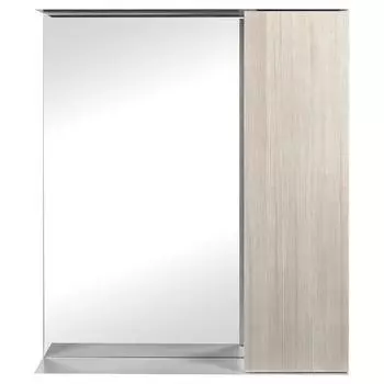 Шкаф зеркальный подвесной «Эстер» 60x75 см цвет бежевый