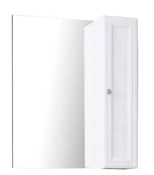 Шкаф зеркальный подвесной «Лаура» 65x80 см цвет белый
